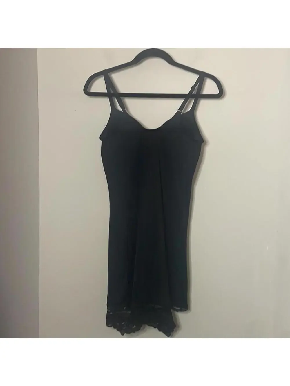 🇺🇸Spanx assets red hot label black bra spaghetti strap shape wear dress